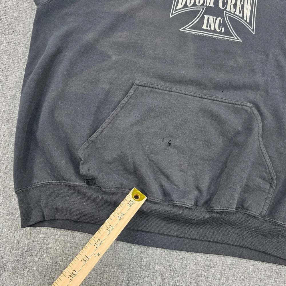 Black Label Society Doom‎ Crew Inc Sleeveless Hoodie Black Mens XL Y2K